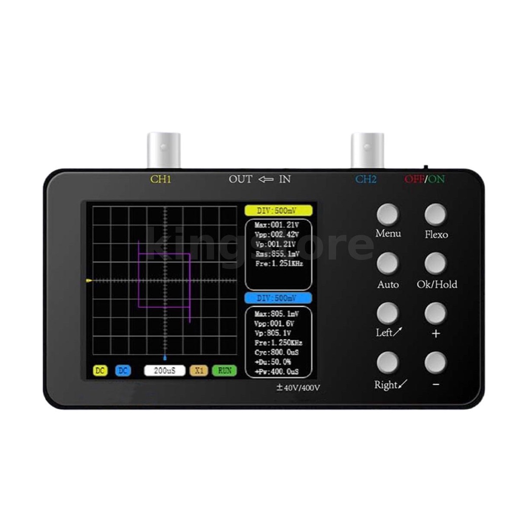 SCO2 Dual Channel Digital Oscilloscope 50M Sampling Rate 10MSa/S Analog ...