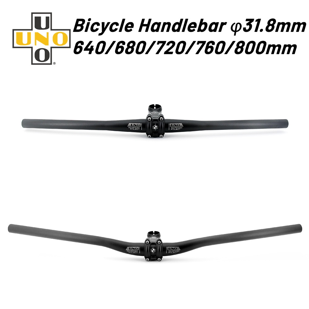 UNO MTB Aluminum Bicycle Handlebar Flat or Rise Handlebar Mountain Bike ...