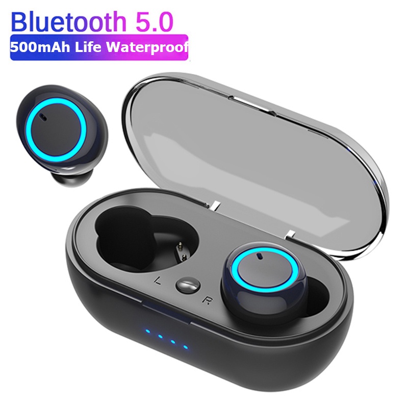 Y50 TWS Bluetooth Earphone Wireless Headphones Tough Control Stereo ...