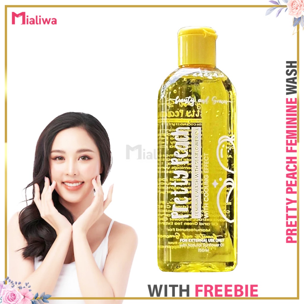 Pretty Peach Feminine Wash With Sunflower Oil, Whitening Anti Bacterial