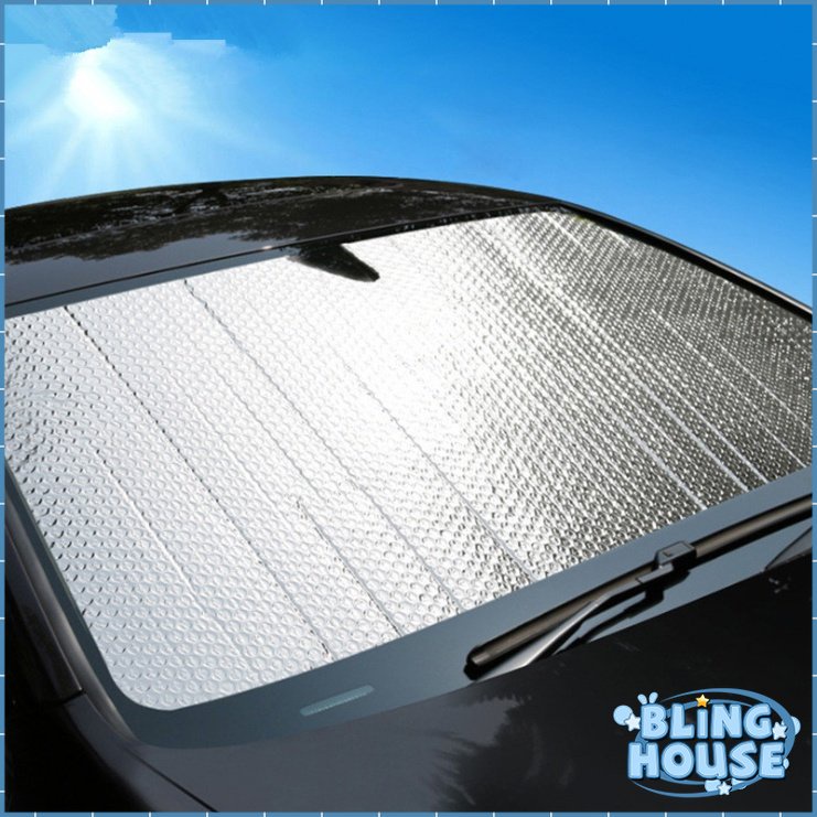 Bling Foldable Car Windshield Visor Cover Block Front Rear Window Sun ...