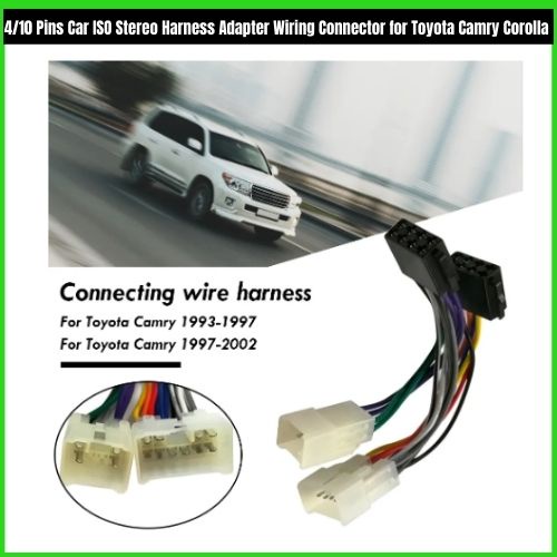 4/10 Pins Car ISO Stereo Harness Adapter Wiring Connector for Toyota ...