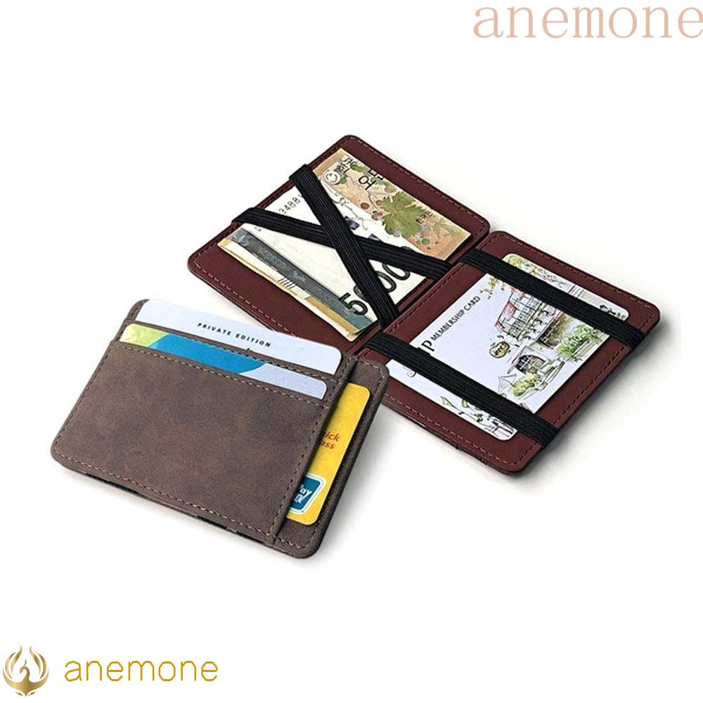 ANEMONE PU Leather Slim Wallet Multi Slot ID Card Holder Magic Money Clip  Mini Zipper Bag Coin Purse Card Case Business Card Cover Coin Pocket Men  Card Holder/Multicolor | Shopee Philippines