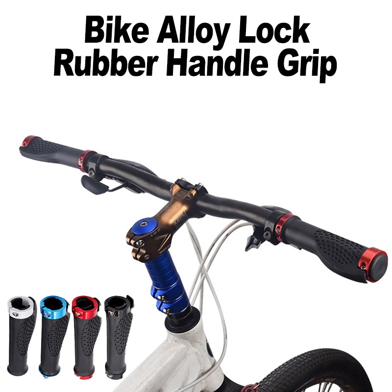 1 Pair Rubber Bicycle Handlebar Grips - Non-Slip Ergonomic Design For MTB, Scooters, Cruisers