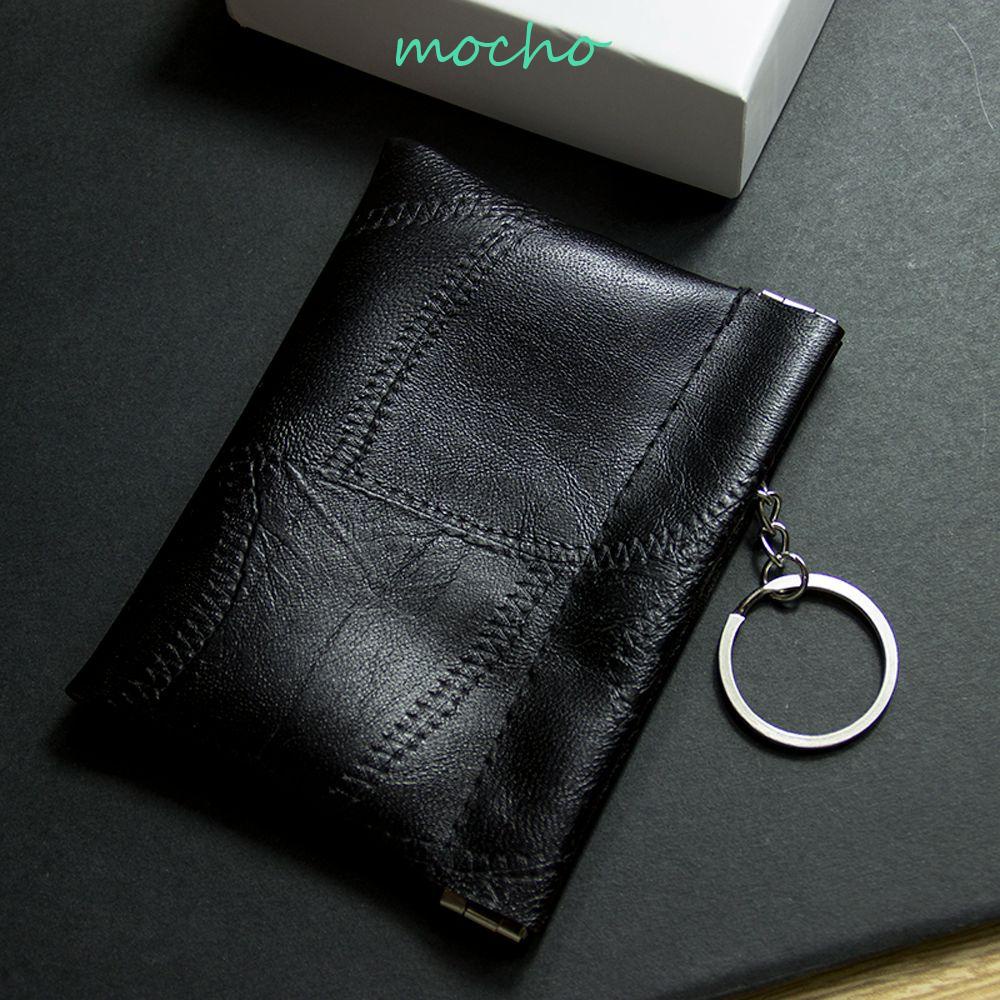 MOCHO Men Wallets with Keyring Retro Business Brown Function Pocket