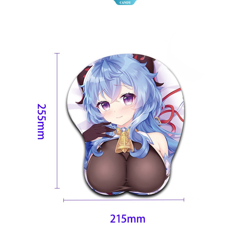 thumbnail image 2 of Anime 3D Mousepad Cute Girl Kawaii Wrist Rest Silicon Mouse Pad Mat Cool PC Keyb 2 of 10