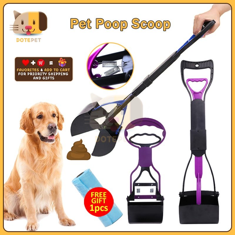 Foldable Poop Scoop Pet Dog Cat Pooper Scooper Pick Up Excreta Cleaner