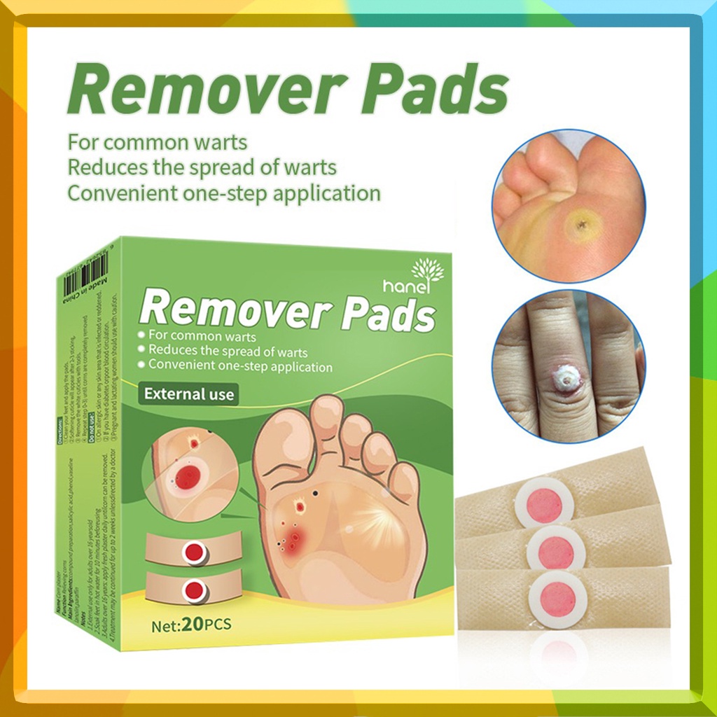 40Pcs Wart Remover Pads Corn Removal Patches Toe Callus Corn