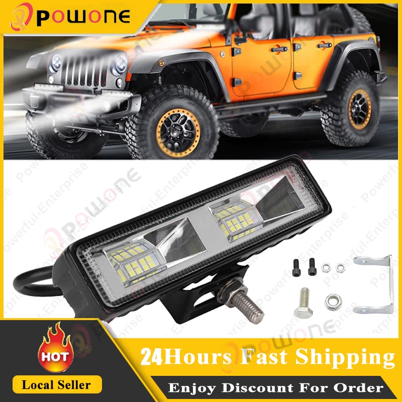 LED Work Headlights 36W 12-24V For Car Motorcycle Truck Boat Tractor ...