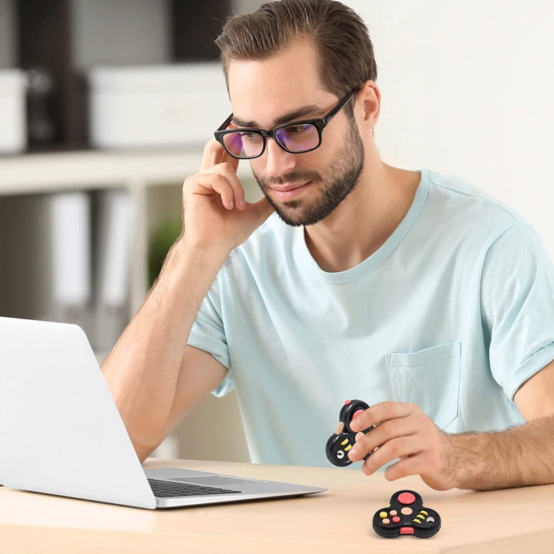 Rotating Magic Bean Fidget Spinner Cube Adult Antistress Fidget Toy ...