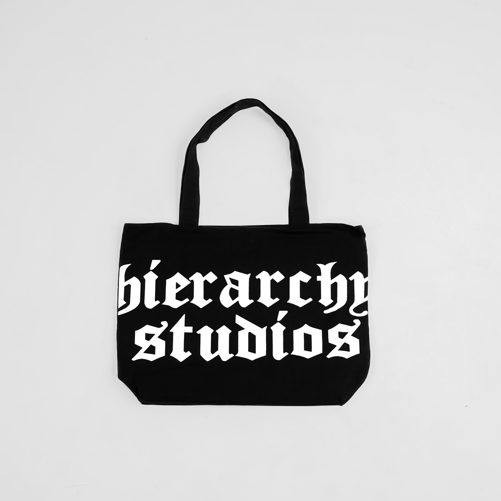 Hierarchy Studios Black Wide Logo Totebag Shopee Philippines
