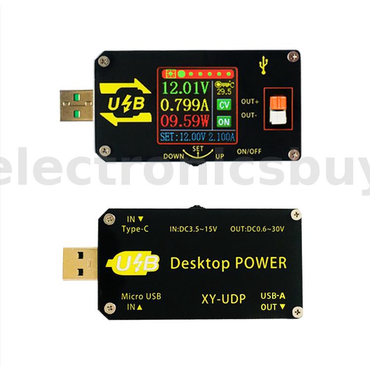 XY-UDP Digital USB DC Converter CC CV 0.6-30V 5V 9V 12V 2A 15W Power ...
