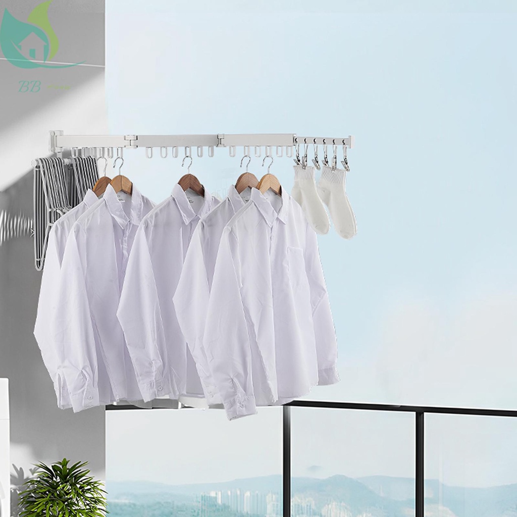 Retractable folding deals wall hanger