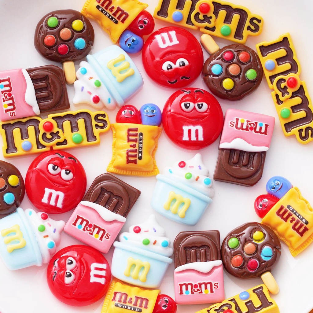 Cute Chocolate Candy Jibbitz Food Jibitz for Croc M&M Beans Croc