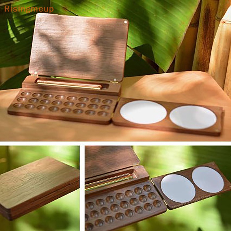[Risingmeup] Portable Travel Handmade Watercolor Paint Palette Oil ...
