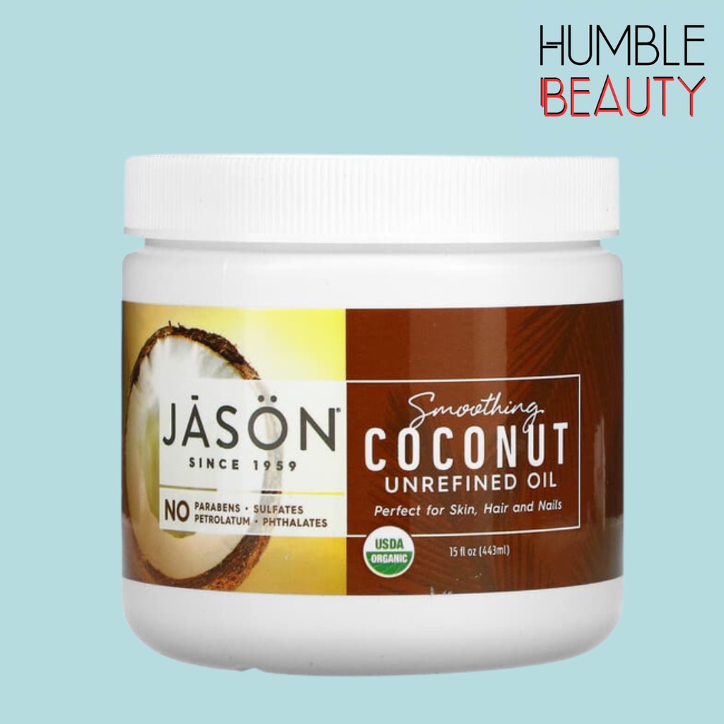 Humble Beauty Jason Natural, Smoothing Coconut, Unrefined Oil, 15 fl