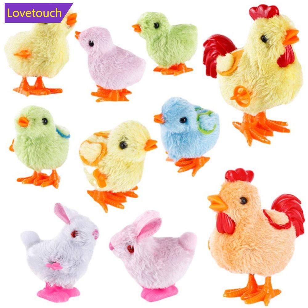 LOVETOUCH Plush Wind Up Chicken Jumping Walking Hopping Cartoon Plush ...
