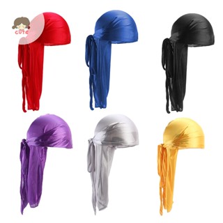 Men Velvet Chinese Dragon Turban Durag Hair Loss Hat Headwear