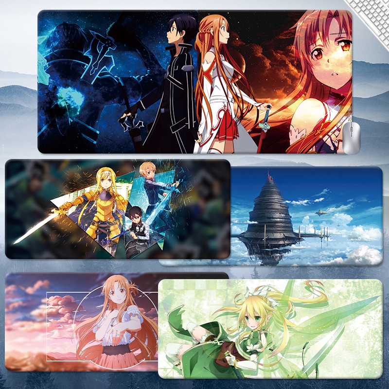 Sword Art Online SAO mouse pad Yuuki Asuna Anime Animation Kirigaya ...