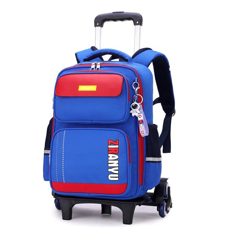 2024 NEW High quality Trolley Bag for Kids Boys Girls large capacity school bag with wheels Waterproof School Backpacks Trolley Children Luggage bag