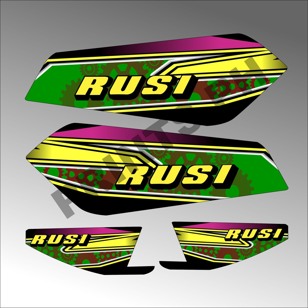 RUSI TC STICKER DECALS GLOSSYLAMINATED | Shopee Philippines