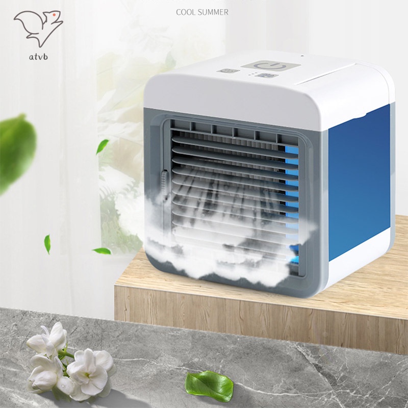 Portable Air Conditioner Mini Air Cooler with 3-Speed Table Top ...