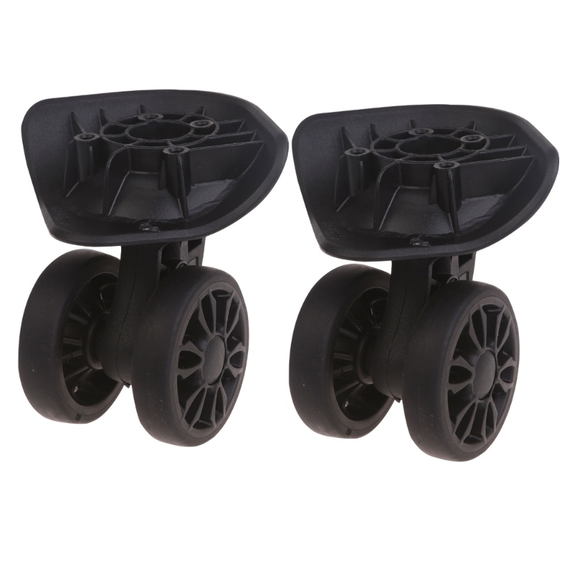 NERV Heavy Duty Luggage Wheel Replacement Trolley Casters Double Row 360 Degree Swivel Suitcase Silent Wheels 2pcs Set