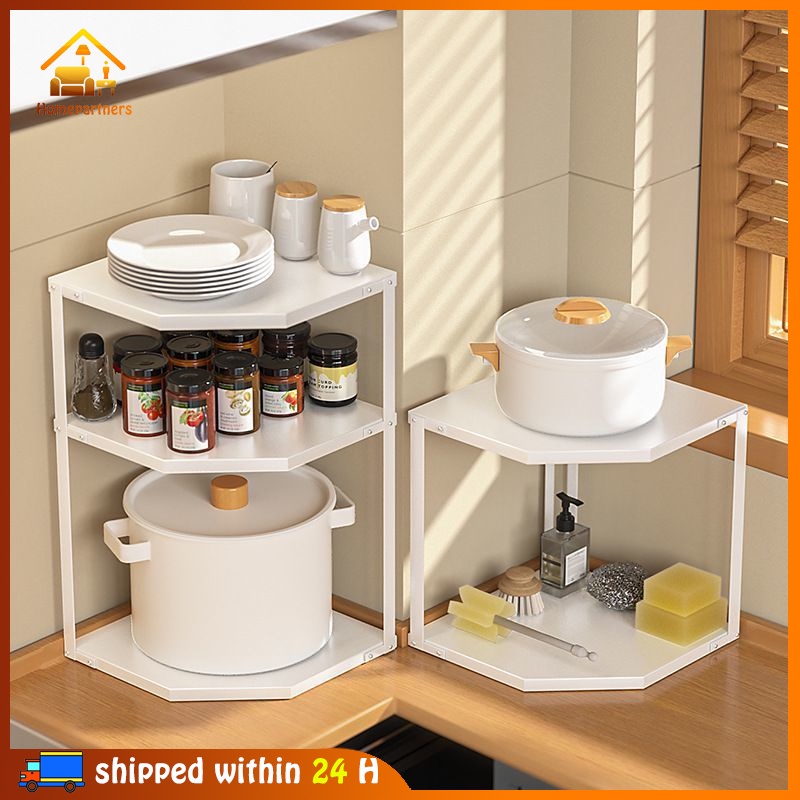 High Quality Pan Corner Shelf Cabinet Wall Triangle Kitchen Rack ...