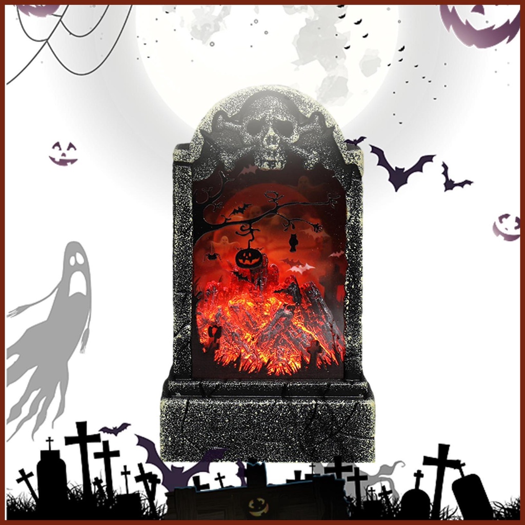 Gravestone Halloween Night Light Tombstone LED Decor for Home Halloween ...