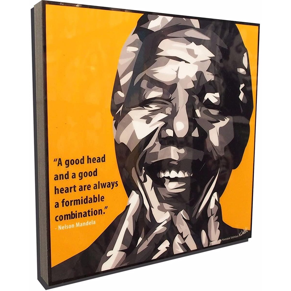 Nelson Mandela Poster Pop Art Canvas Quotes Wall Decals Framed Shopee Philippines