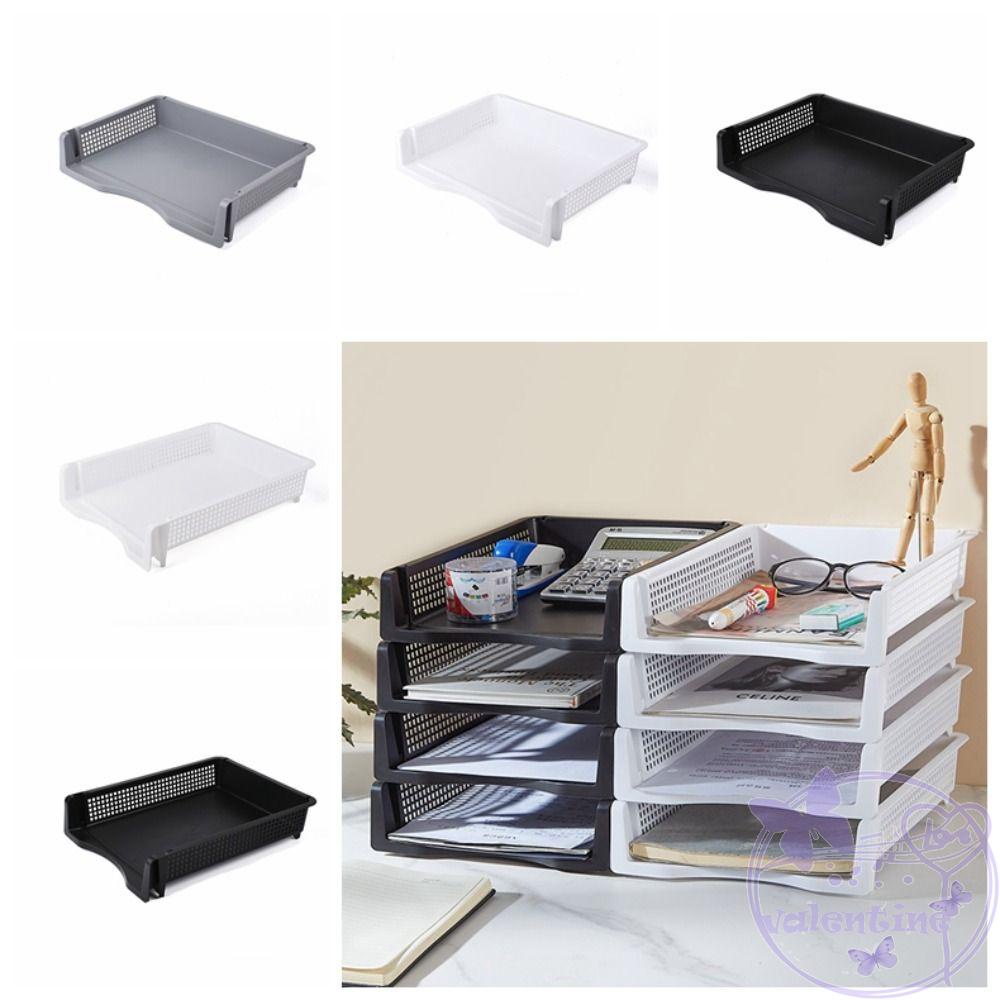 AVALENTINE Stackable File Rack, Papers Rack File Organizer A4 File ...