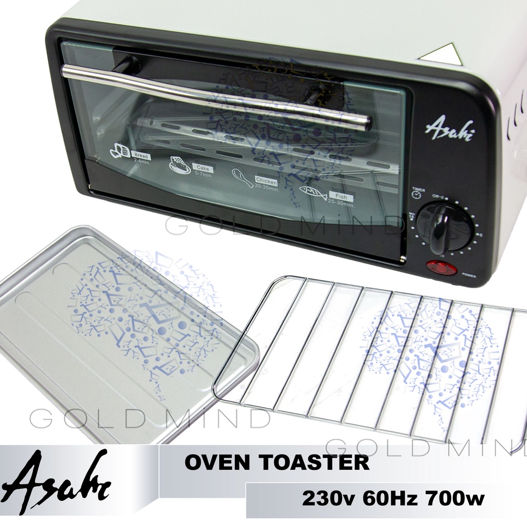 Asahi Oven Toaster 6 Liters Capacity (700W) - Gold Mind Everyday Low ...