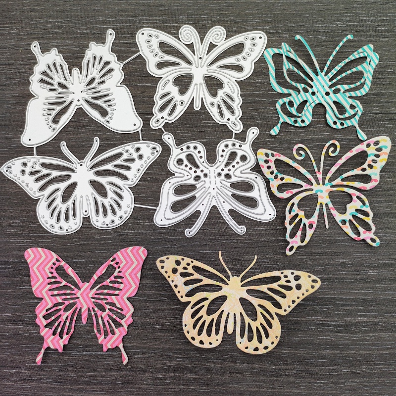 4pcs/lot Butterflies Metal Cutting Dies DIY Scrapbooking Embossing ...