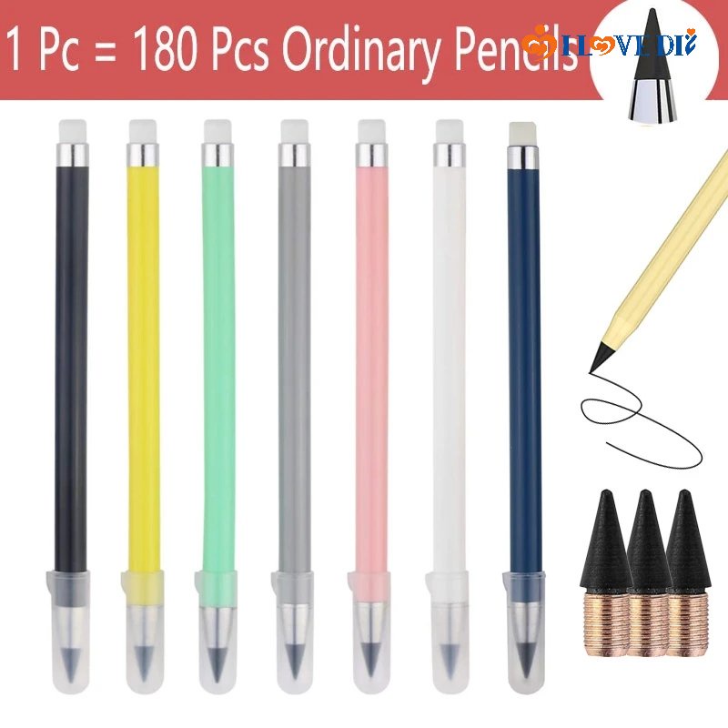 Reusable Unlimited Writing Infinite Pencil/ Replacement Everlasting ...