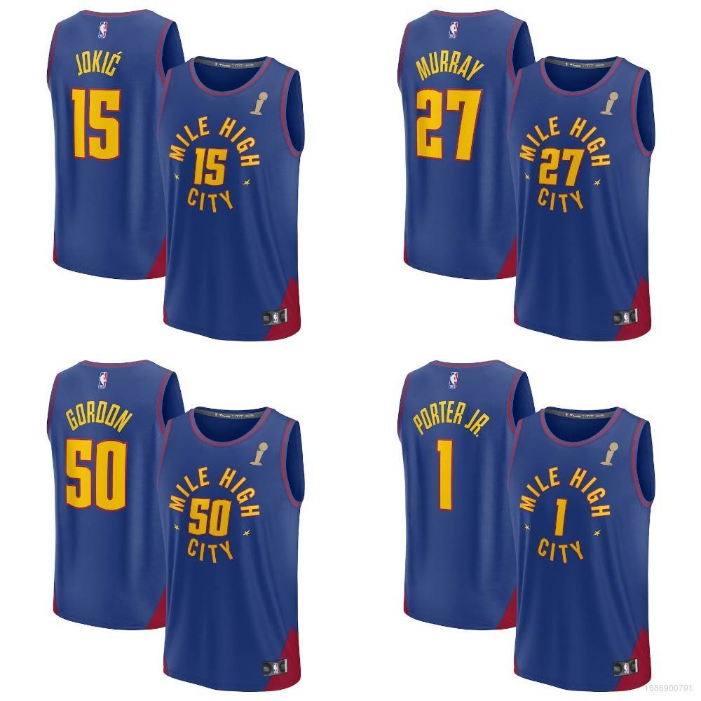 Jay 2023 NBA Denver Nuggets Finals Jersey Gordon Murray Porter Jokic