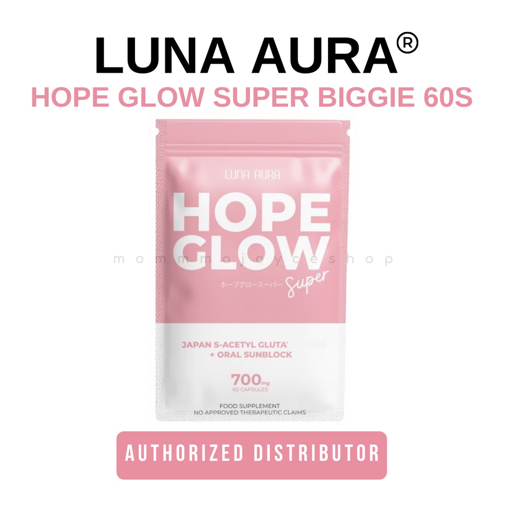 Luna Aura Hope Glow Super Biggie Minnie Glutathione Oral Sunblock Technology Shopee Philippines