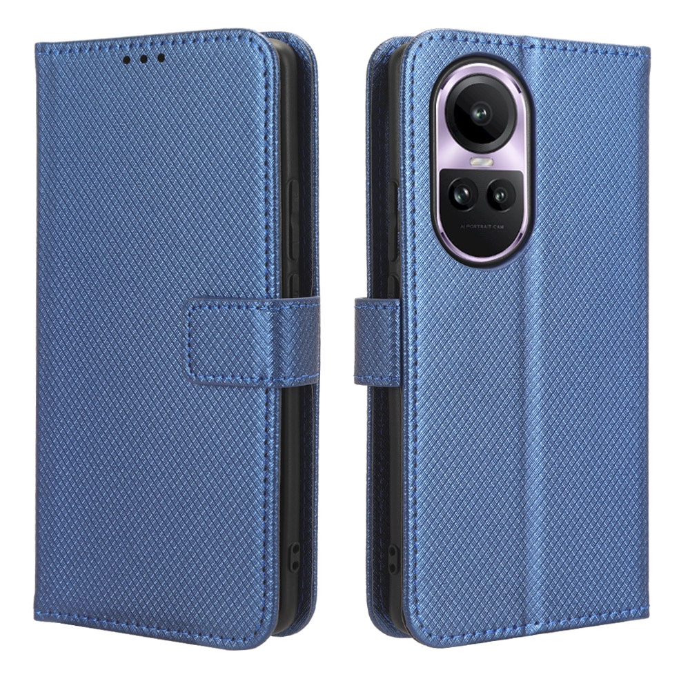 HAOYE Leather Folio Cover per OPPO Reno 10 5G / Reno 10 Pro 5G, Premium Pelle PU Portafoglio Flip Case Custodia con [Slot per Scheda] [Funzione di Supporto]. Nero