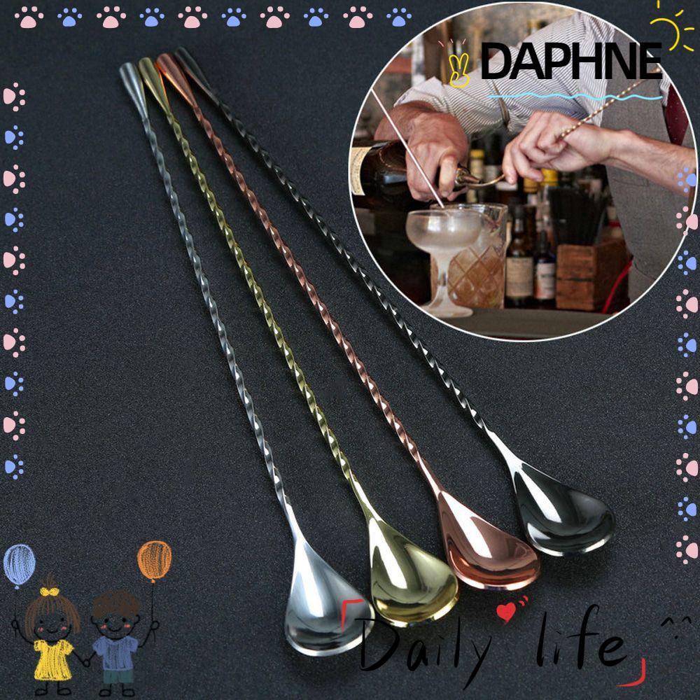 SEEKEE Spiral Teadrop Spoon Stirring Kitchen Supplies Cocktail Spoons ...