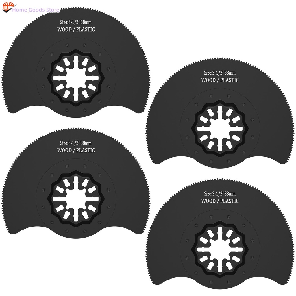 4pcs High Carbon Steel Oscillating Saw Blade 3 12inch Semicircle Oscillating Multitool Blades 4327