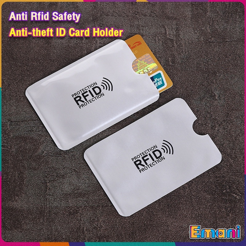 Emani Id Protector Passport Holder Bank Card/Id Card Aluminum Foil Anti ...