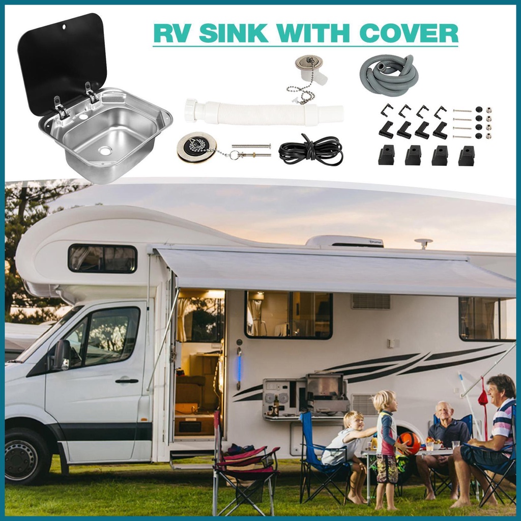 Rv Kitchen Sinks Kitchen RV Sink with Lid Boat Sink Small Outdoor RV