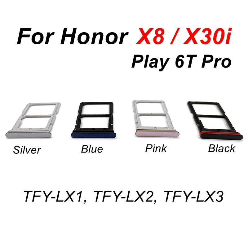 For Huawei Honor X8 SIM Card Trays SIM Slot Holder Adapter Socket ...