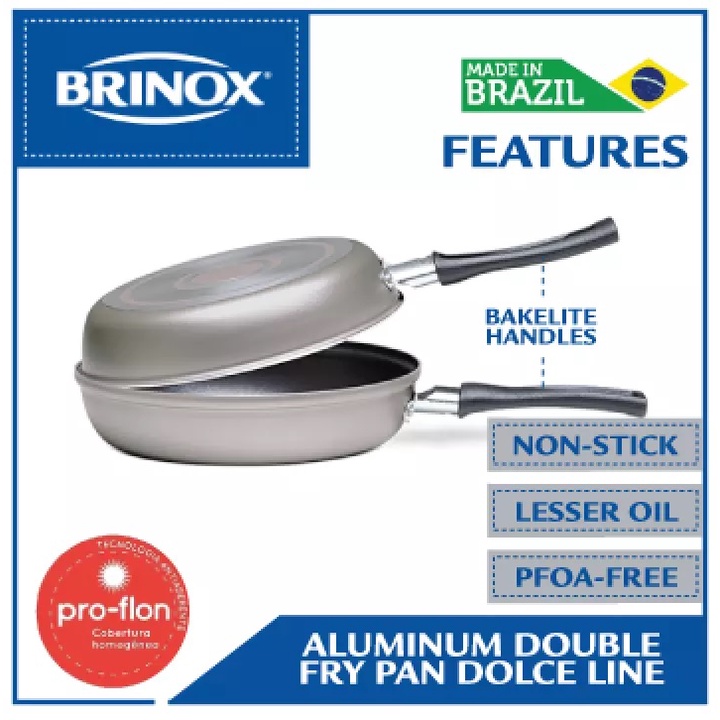 Pretty JC's Brinox Dolce Line- Aluminum Double Fry Pan 18CM in ...