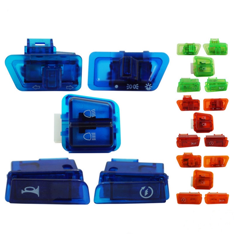Motorcycle Scooter E-bike Left And Right Handlebar Control Switch Horn Turn Sign - Foto 8