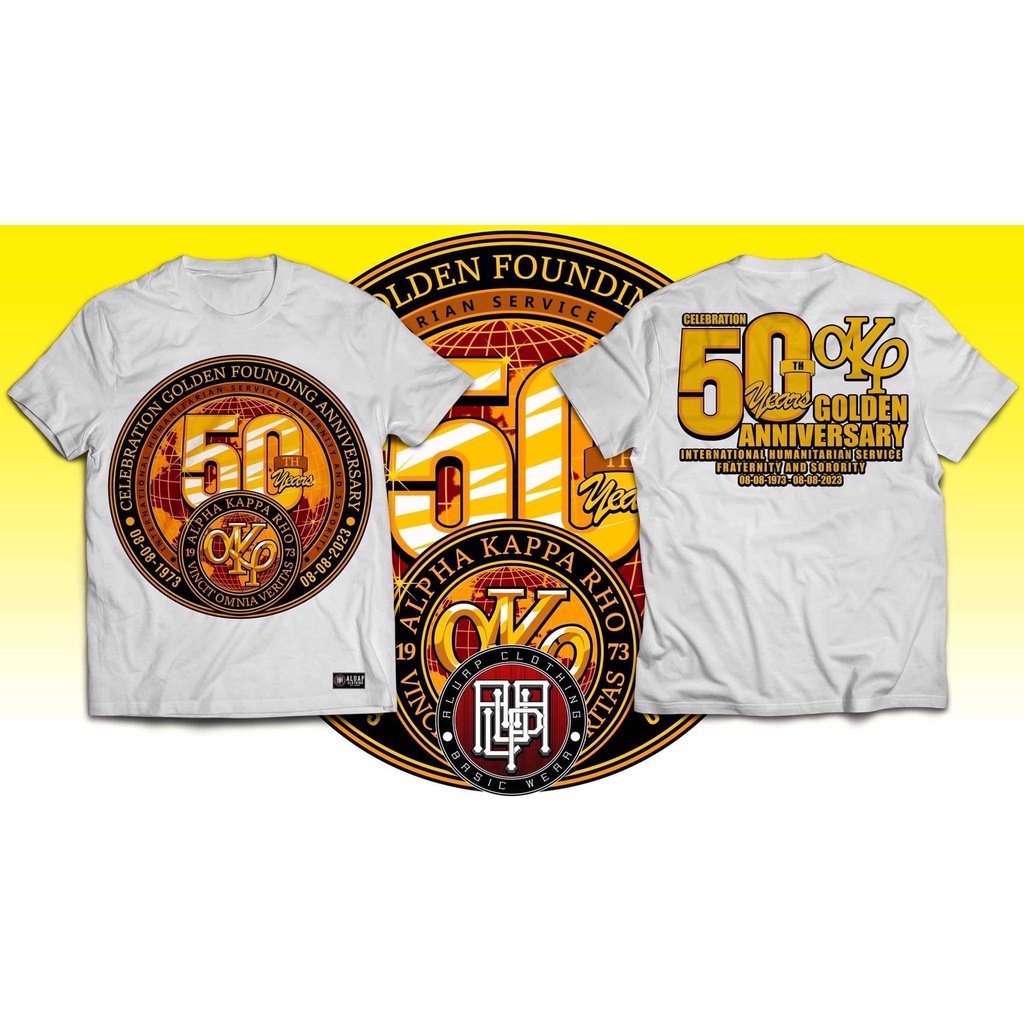 Akp Frat Shirt 1973 AKP 50th Anniversary Alpha Kappa Rho Full