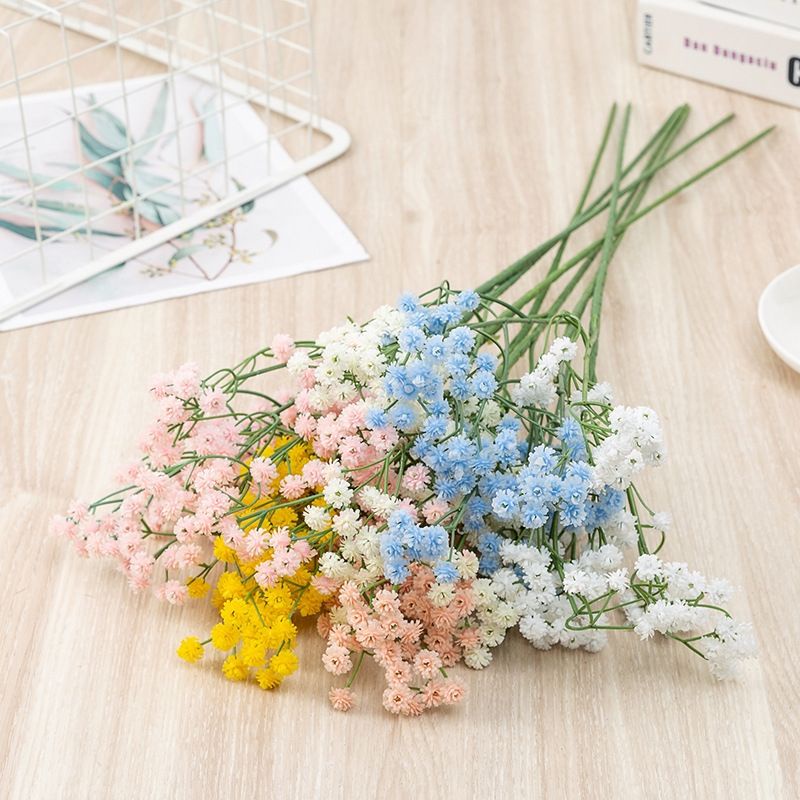 108Heads 60cm Babies Breath Artificial Flowers Plastic Gypsophila DIY ...