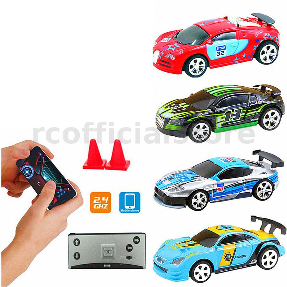1/58 2.4G 4CH Electric Mini RC Car App Controlled Radio Remote Control ...