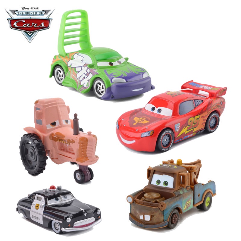 Pixar Cars 2 Alloy Car Model Lightning McQueen Mater Fillmore Car Toy