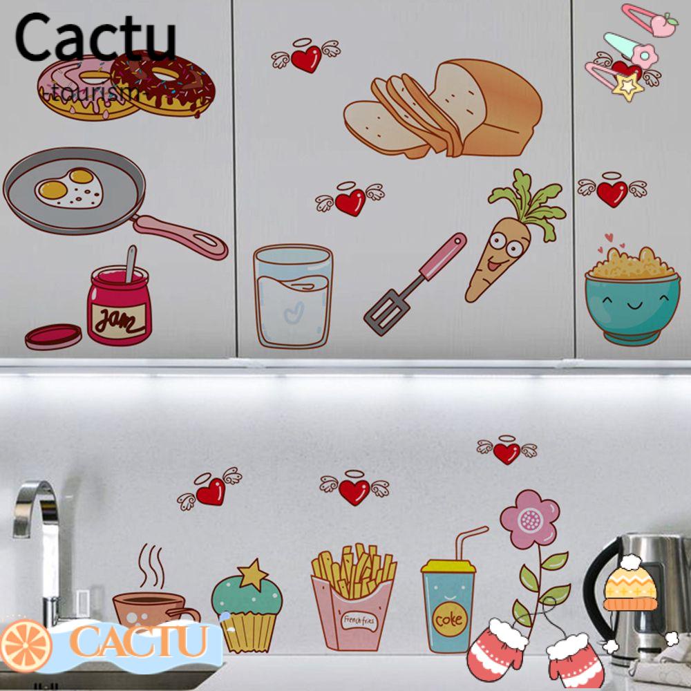 Room Refrigerator Door Cupboard Cartoon Food Stickers | Shopee Philippines