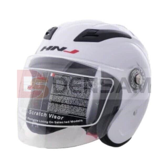 Hnj half store face helmet price